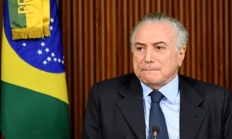 Michel Temer. The charge is related to the plea-bargain testimony by executives at the meatpacking giant JBS SA.