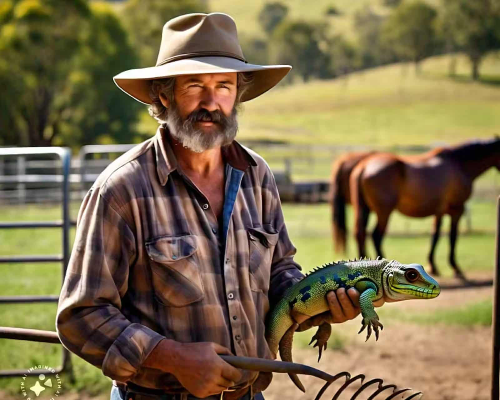 AI-generated image of an Australian father