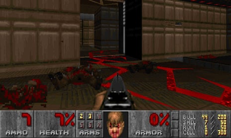 Doom: the thrill of charging through rooms mega-loaded with cybernetic hell beats, discharging your shotgun into the darkness