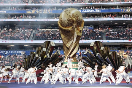 Rema, Lisa, Anitta and a giant World Cup trophy.