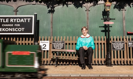 Well chuffed: Franci wears jacket by jwanderson.com; trousers by mollygoddard.com; shoes by erdem.com; socks by londonsockcompany.com.