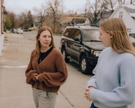 Two women take a walk