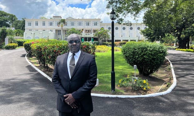 Daniel Pryce at the King’s House in Kingston, Jamaica.