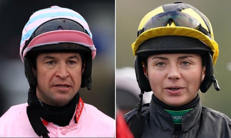 Robbie Dunne and Bryony Frost, the jockeys at the centre of the case.