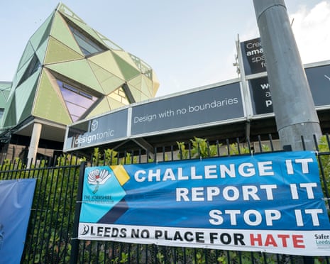 Azeem Rafiq racism case<br>A Yorkshire County Cricket Club sign that reads "Challenge it. Report it. Stop it. Leeds no place for hate" outside Yorkshire County Cricket Club's Headingley Stadium in Leeds. The club is facing mounting pressure from concerned politicians and departing sponsors after former England batter Gary Ballance has confessed to using "a racial slur" against his ex-Yorkshire team-mate Azeem Rafiq. Picture date: Thursday November 4, 2021. PA Photo. See PA story CRICKET Rafiq. Photo credit should read: Danny Lawson/PA Wire