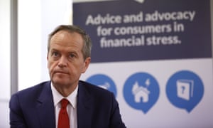 Bill Shorten at a financial rights legal centre in Sydney.