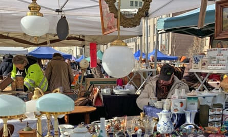 The Saturday flea market in Vienna’s Naschmarkt area.