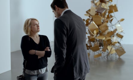 Elisabeth Moss and Claes Bang in The Square.