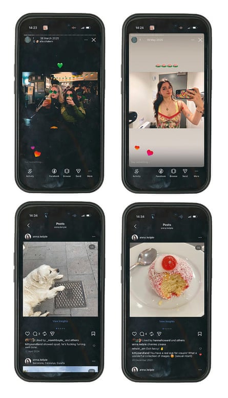 Images from Anna's social media feeds