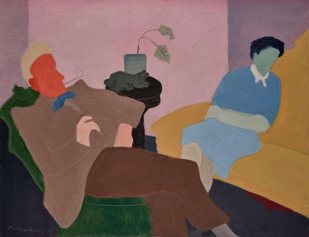 Husband and Wife, 1945 by Milton Avery.
