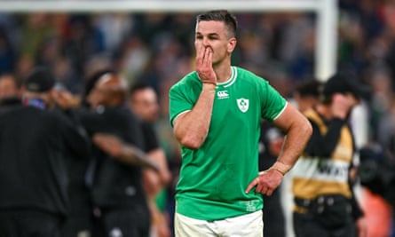 Jonathan Sextonafter his side's defeat in the 2023 Rugby World Cup quarter-final between Ireland and New Zealand