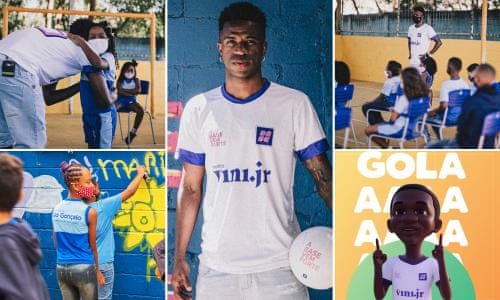 Vinicius Junior launches education app to help poor students in Brazil | Brazil | The Guardian