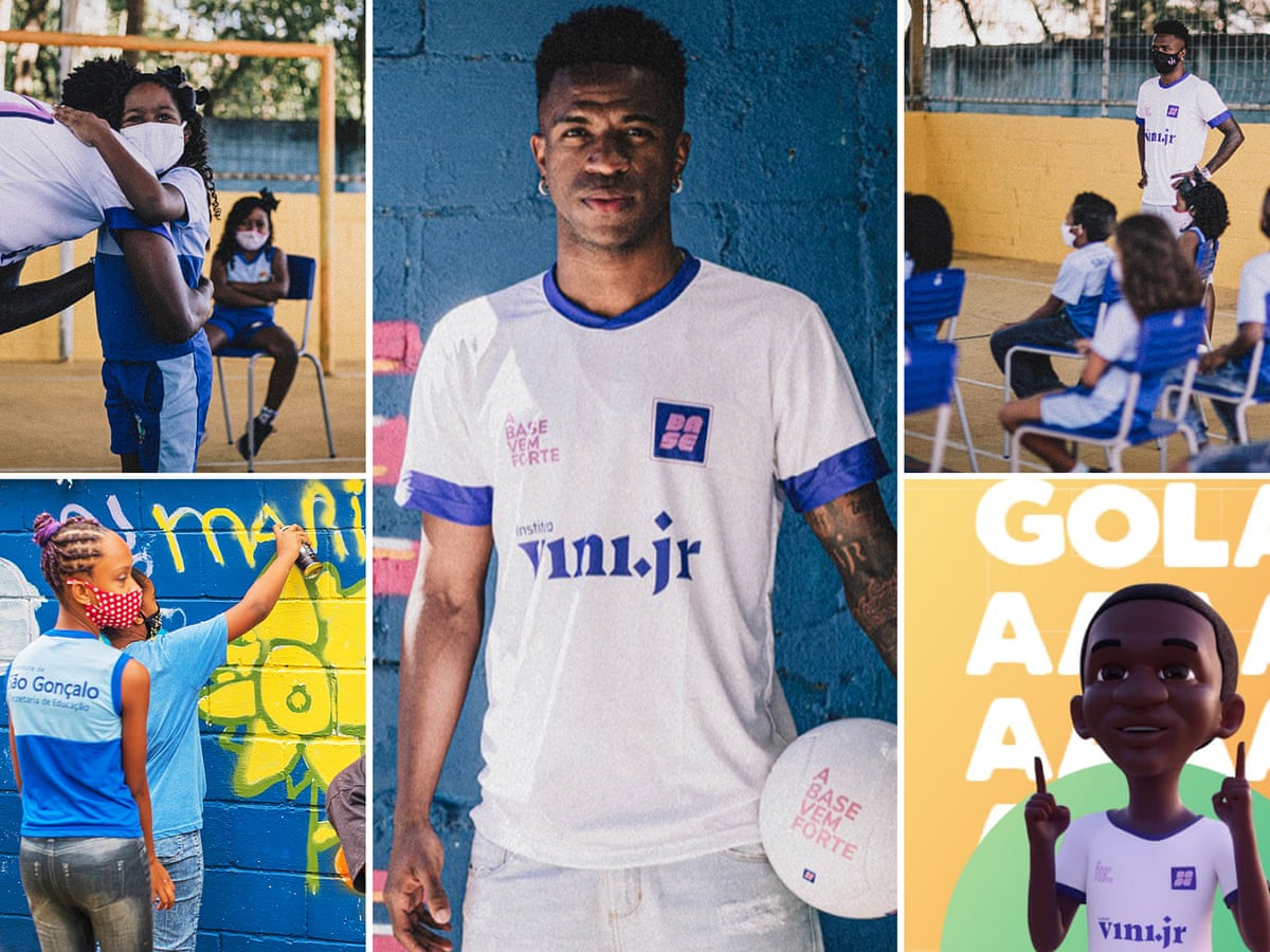 Vinicius Junior launches education app to help poor students in Brazil |  Brazil | The Guardian