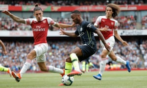 Raheem Sterling terrorised Arsenalâs defence during his sideâs comfortable victory at the Emirates Stadium.