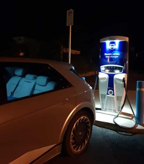 Made it … just: recharging at Bega, NSW.