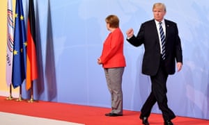 Angela Merkel and Donald Trump in 2017