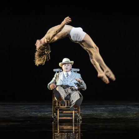 Grace and athleticism: Antony César as Tadzio with Mark Le Brocq as Aschenbach