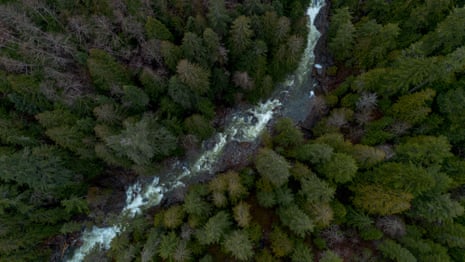 The Skelúleʔ Creek winds through Fraser River canyon