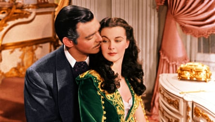 Raffish … Clark Gable as Rhett Butler and Vivien Leigh as Scarlett O’Hara in Gone With the Wind.