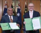 Australia politics live: Vanuatu pledges not to host foreign military base in treaty signed today; Liberal frontbencher calls for party ‘rebrand’