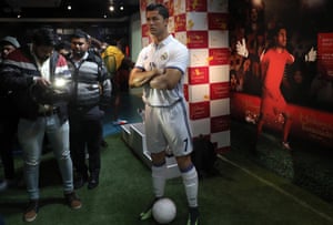 Freshly waxed: Cristiano Ronaldo