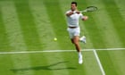 Novak Djokovic sees off Pedro Cachín after rain delay in Wimbledon opener