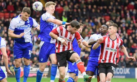 A Sky Bet League One match between Lincoln City and Bristol Rovers.