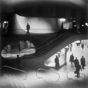 The interior of the TWA terminal building at Idlewild airport in New York.