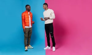 Dave, rapper (on left), with Marcus Rashford, footballer