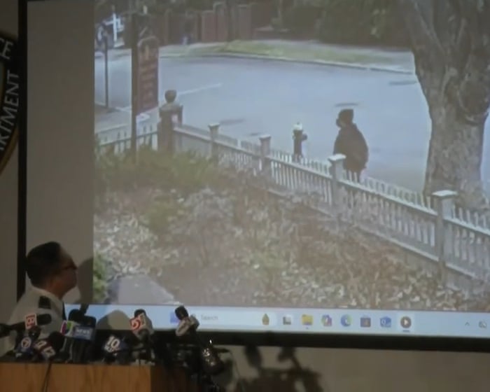 Providence police release new photos and videos of person of interest in Brown shooting – video