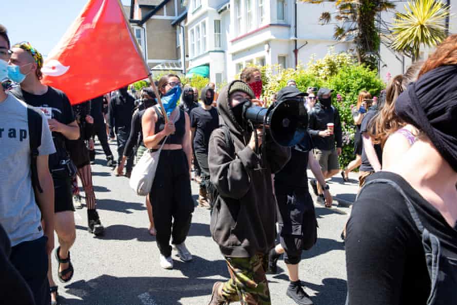 Kill the Bill protesters in Falmouth