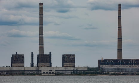 The Vuhlehirska power station in eastern Donetsk