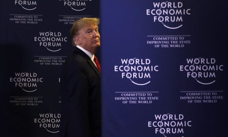 Donald Trump’s economic optimism was on show at Davos in January