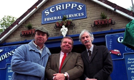 From left: David Lonsdale, Geoffrey Hughes and Peter Benson in Heartbeat, 2006.