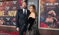 Ben Affleck, left, and Jennifer Lopez at the premiere of This Is Me... Now: A Love Story in February 2024.