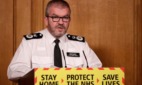 Martin Hewitt, chair of the National Police Chiefs' Council, in January 2021. T T 