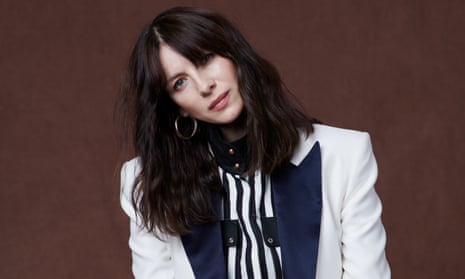 ‘Belfast is so joyous, you come out of that movie just feeling… full’: Catriona Balfe wears tuxedo jacket and shirt, both by louisvuitton.com and hoops by completedworks.com.