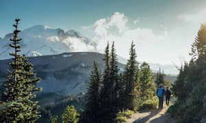 The Wonderland Trail close to Mt Rainier.