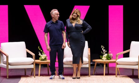 Mike White and Jennifer Coolidge at Sydney’s Vivid festival.