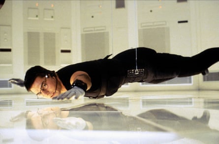 Tom Cruise as Ethan Hunt in the first Mission Impossible film (1996).