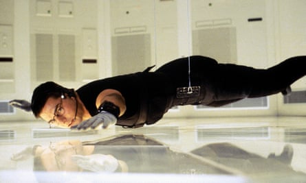 Tom Cruise in Mission: Impossible.