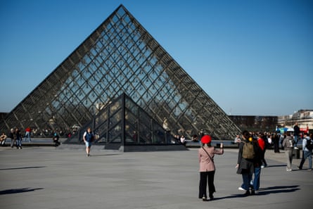 The Louvre glass pyramid