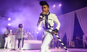 Janelle Monáe performing in Washington, 2019.