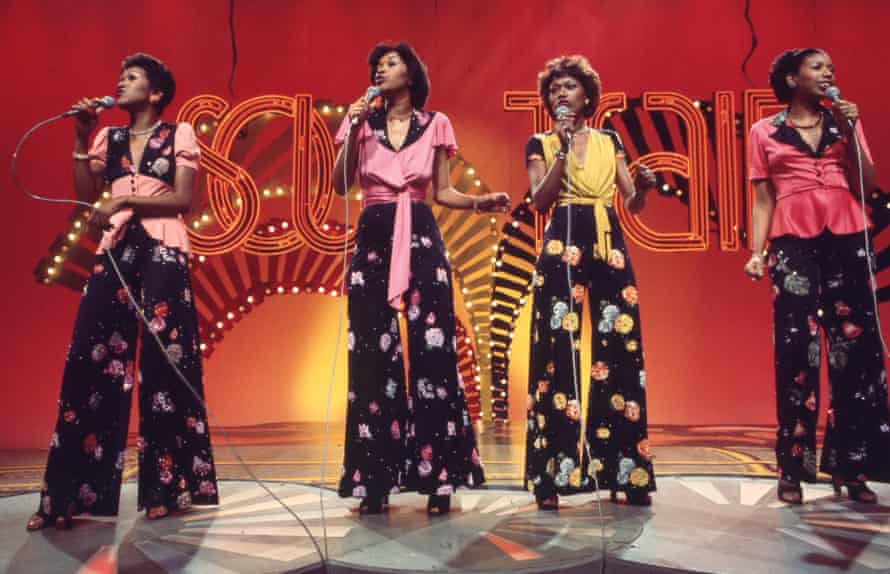 The Pointer Sisters on Soul Train, from left, Ruth, Anita, Bonnie and June.