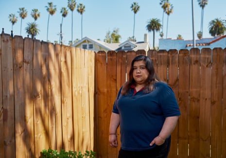 Lauren Alcala, photographed in front of her Los Angeles home