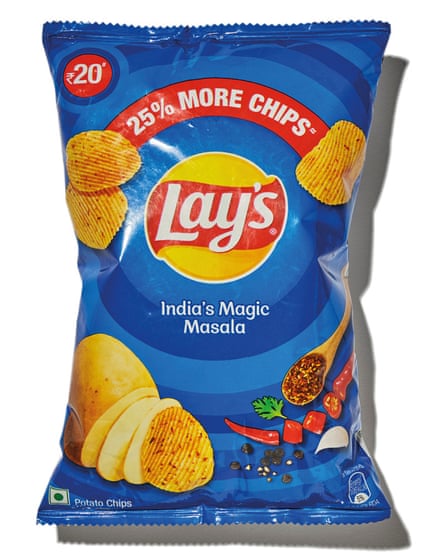 A blue bag of Lay’s crisps in India’s Magic Masala flavour