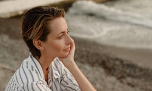 Portrait Of Woman At The Seaside.