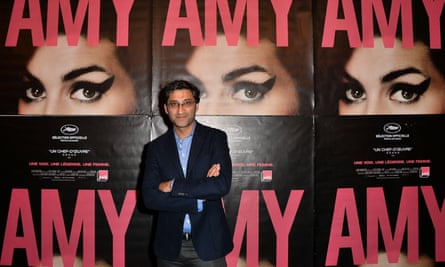Kapadia promoting his documentary about the singer Amy Winehouse.