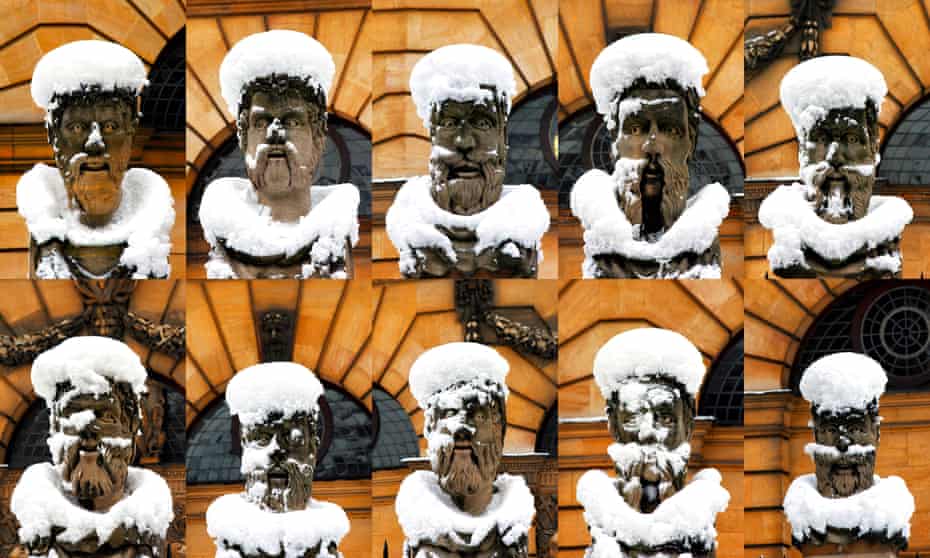 The photographs of snow-covered emperors’ heads outside the Sheldonian Theatre in Oxford that appeared on the Guardian letters page on 7 February.