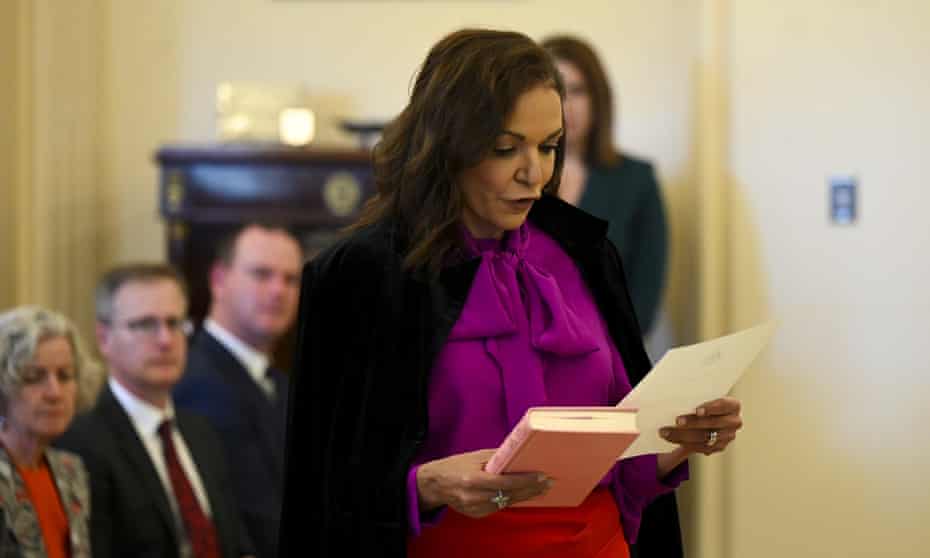 Anne Aly is sworn in as minister for early childhood education and youth.